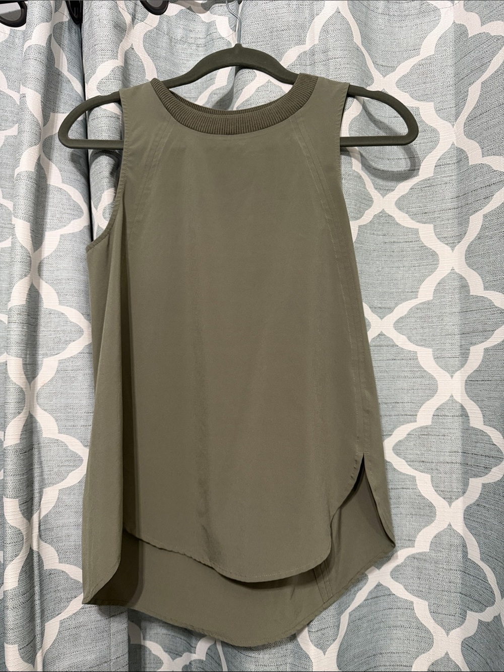 Athleta Zephyr Olive Green Tank